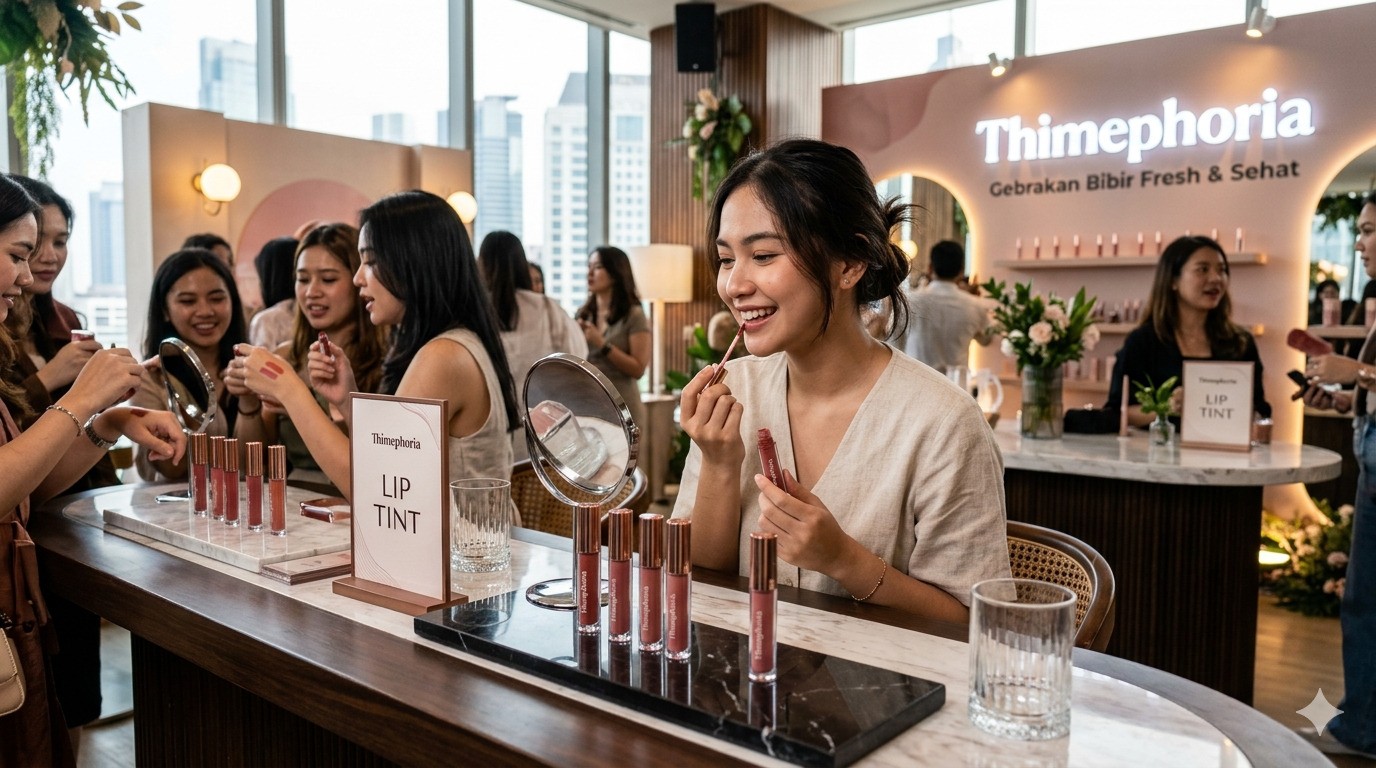 Bibir Pucat Minggir Dulu! Thimephoria Hadirkan Liptint Anti-Geser Seharian