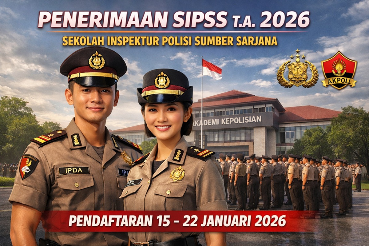 Polri Buka Loker Januari 2026 Lewat Penerimaan SIPSS, Simak Formasinya 