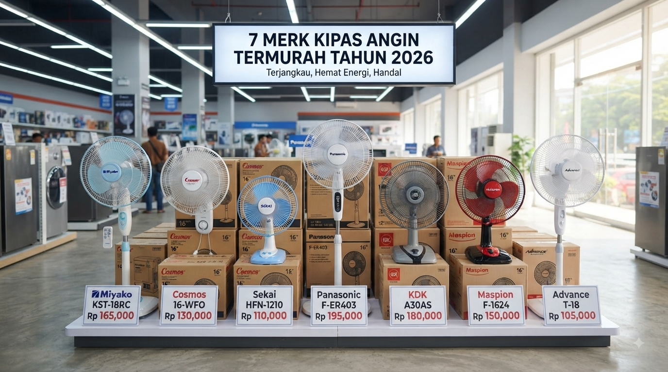 Bingung Pilih Kipas Angin? Ini 7 Merek Murah yang Bisa Dipertimbangkan