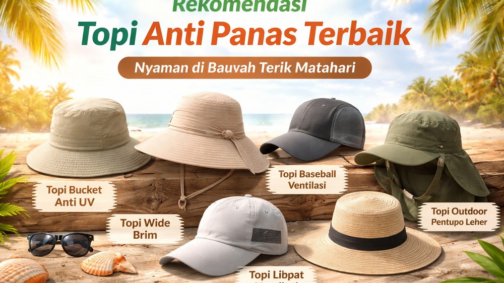 Rekomendasi Topi Anti Panas Terbaik, Tetap Nyaman di Bawah Terik Matahari
