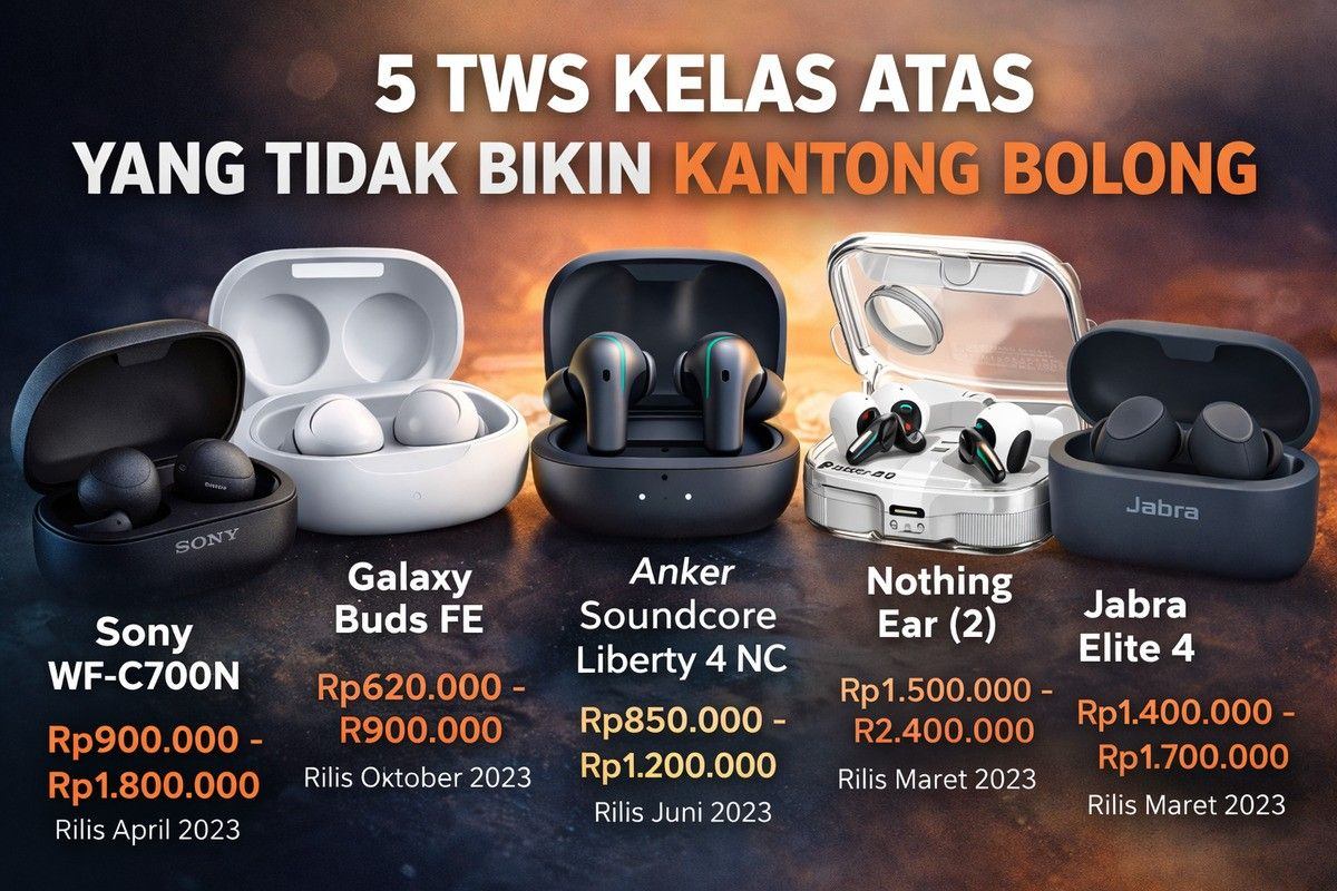 Tidak Perlu Mahal! Ini 5 TWS Berkualitas Tinggi dengan Harga Ramah Kantong
