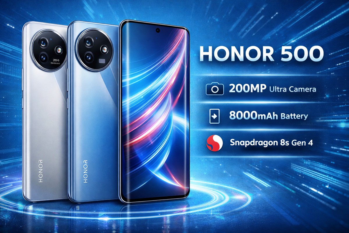 Baterai Jumbo 8000 mAh, Honor 500 Cocok Buat Gamer dan Content Creator