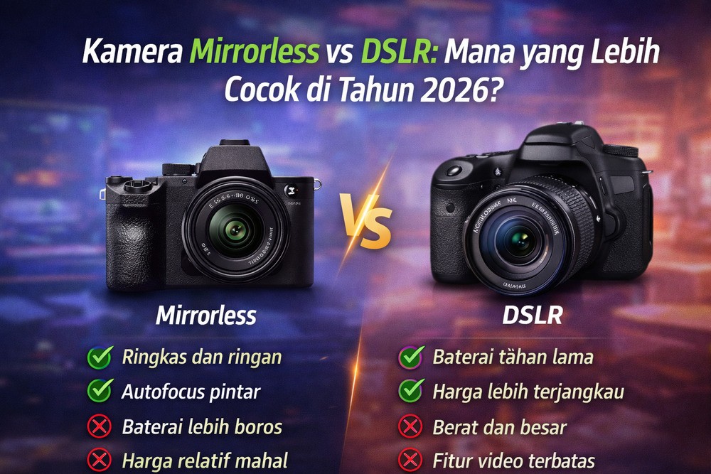Mirrorless atau DSLR? Ini Jawaban Terbaik di Tahun 2026