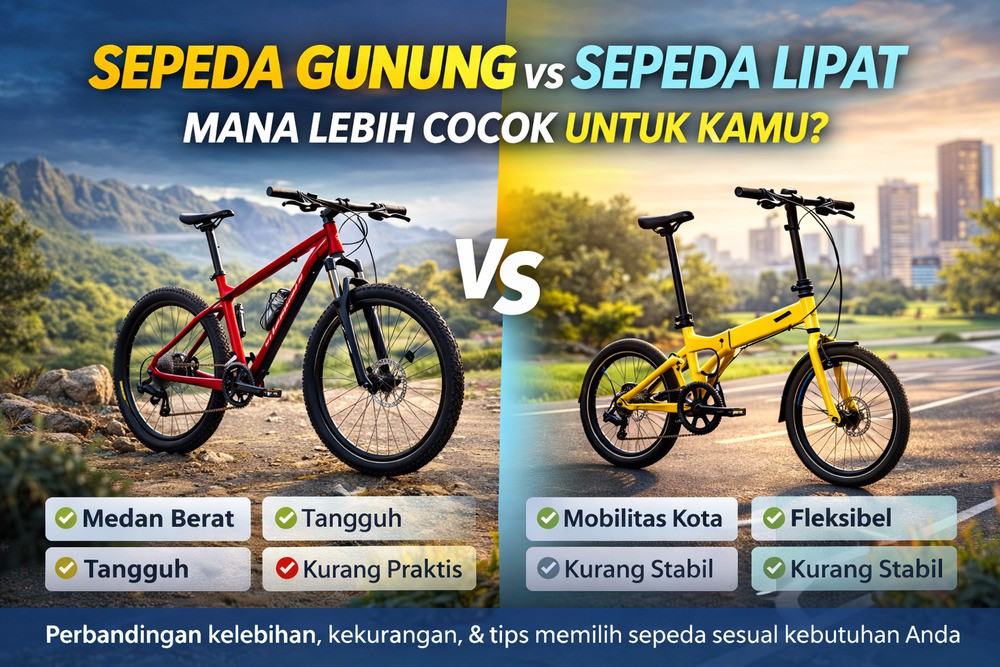 Sepeda Gunung vs Sepeda Lipat: Pilih yang Mana di 2026?
