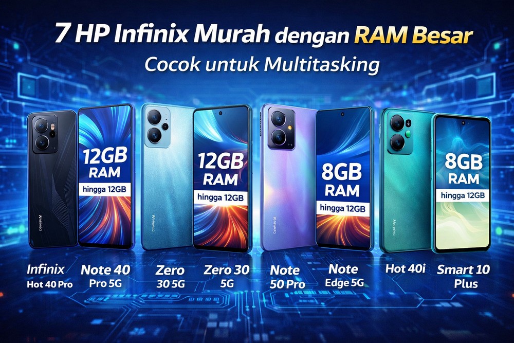 Rekomendasi HP Infinix RAM Besar Harga Terjangkau 2026
