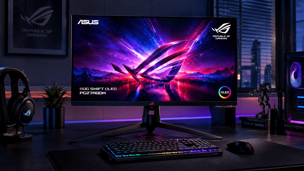 ASUS ROG Swift OLED PG27AQDM, Perpaduan Visual Tajam dan Respons Cepat