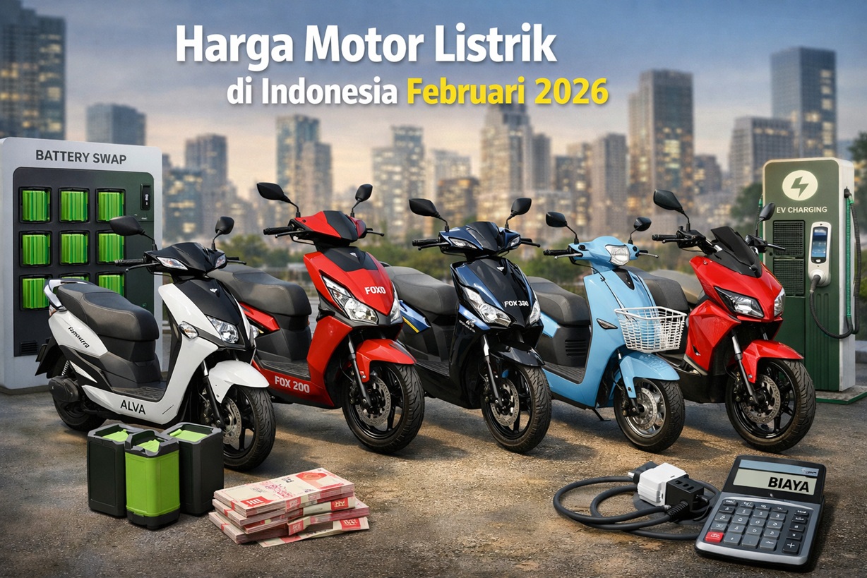 Harga Motor Listrik Turun? Cek Daftar Lengkap Februari 2026 dari Entry-Level sampai Premium