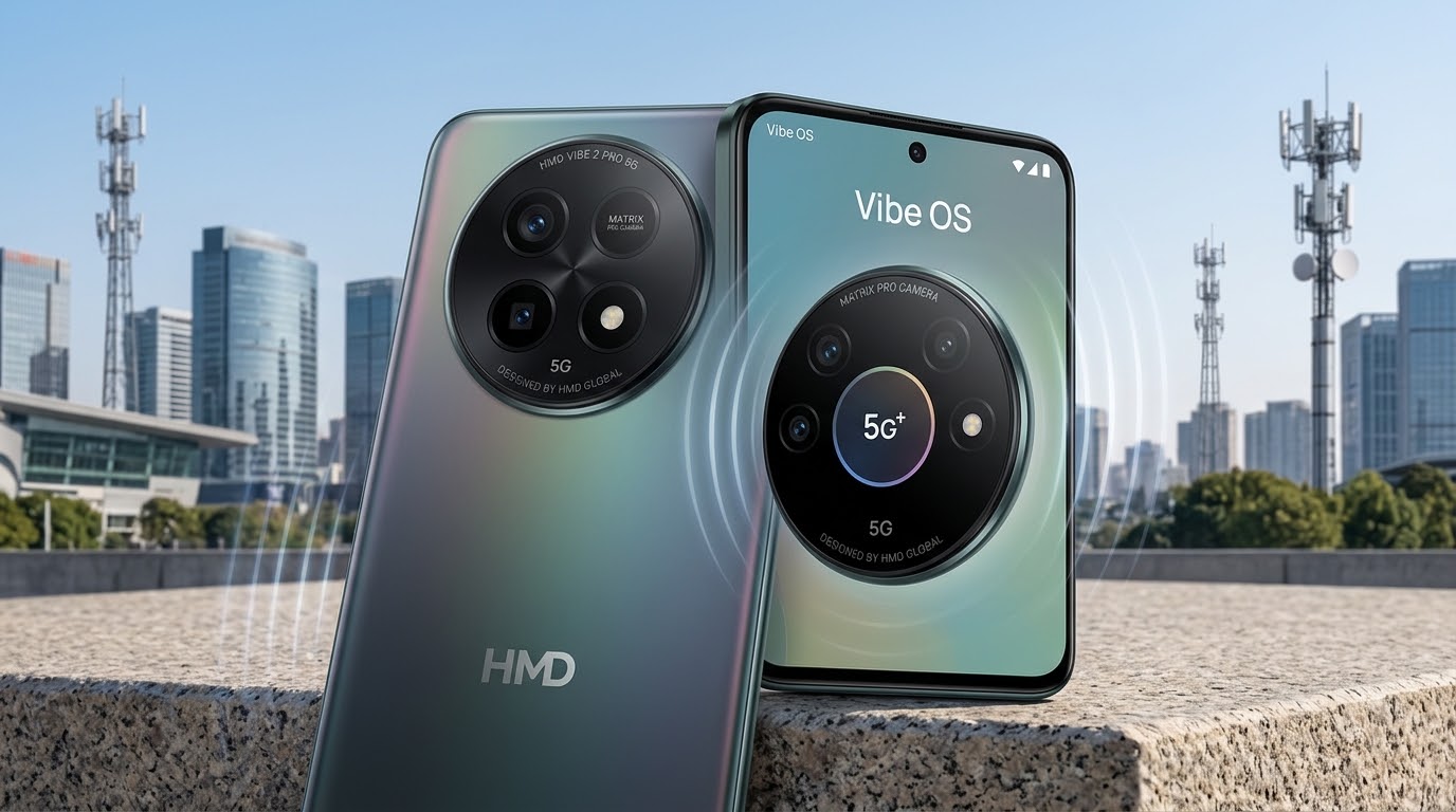 HP Baru HMD Vibe 2 Pro 5G Bawa Kamera Sony 64MP dan Android 16