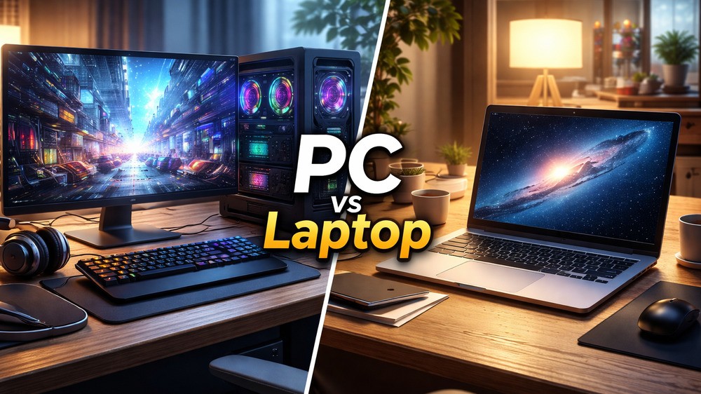 PC vs Laptop: Mana yang Lebih Cocok untuk Kebutuhan Sehari-hari?
