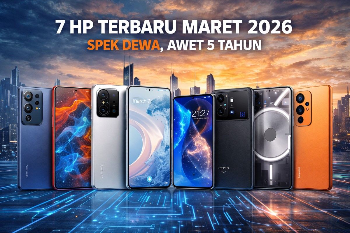 7 HP Terbaru Rilis Maret 2026, Spek Dewa Siap Dipakai Hingga 5 Tahun