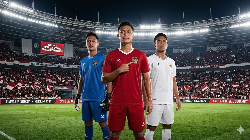 Resmi! Kelme Luncurkan Jersey Timnas Indonesia 2026 dengan Semangat Kebangkitan