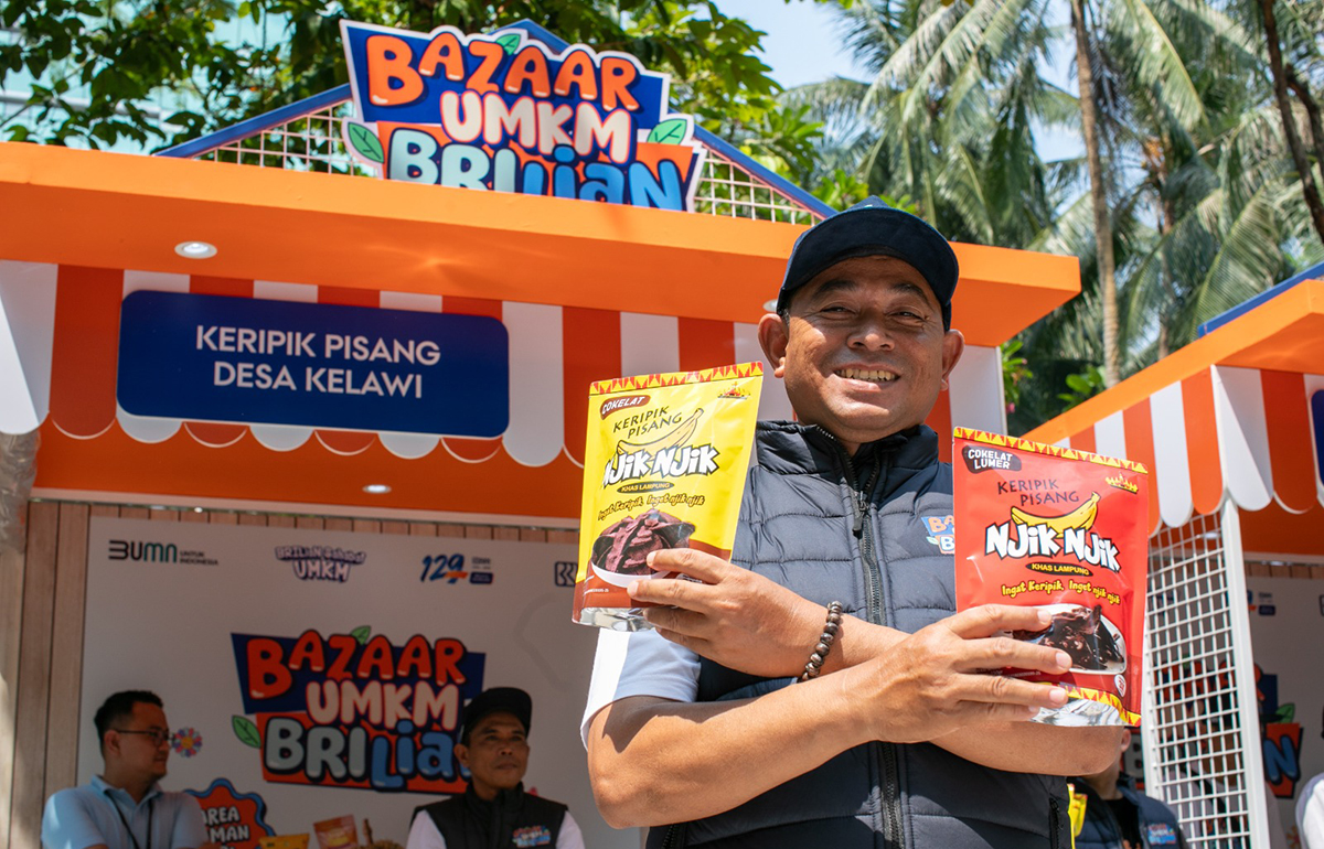 BRI Bantu UMKM Bakauheni Lampung, Keripik Pisang 'Njik Njik' Kini Beromzet Puluhan Juta