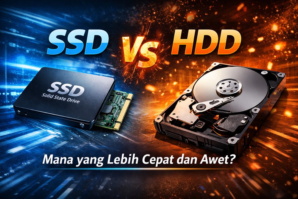 Perbandingan Laptop SSD vs HDD, Mana yang Lebih Cepat dan Awet?