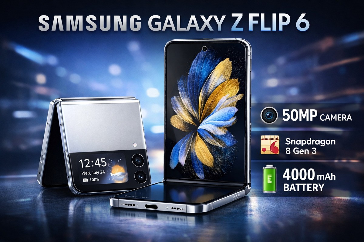 Samsung Z Flip 6 Hadir dengan Layar AMOLED 120Hz dan Baterai Lebih Besar