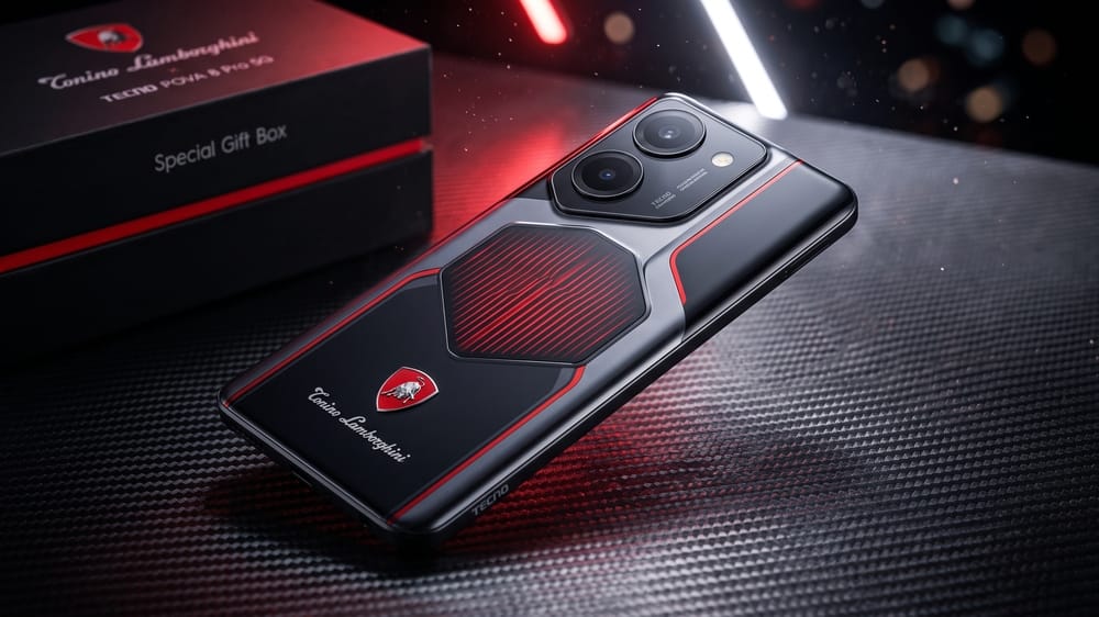Kolaborasi Perdana TECNO dan Tonino Lamborghini Lahirkan Ponsel Gaming Hitam-Merah