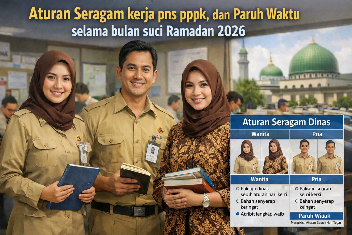 Aturan Seragam Dinas PNS, PPPK, dan Paruh Waktu Selama Bulan Suci Ramadan 2026