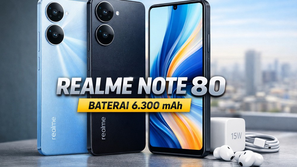 Realme Note 80 Resmi Dijual di Indonesia, Siap Jadi Raja HP Entry Level