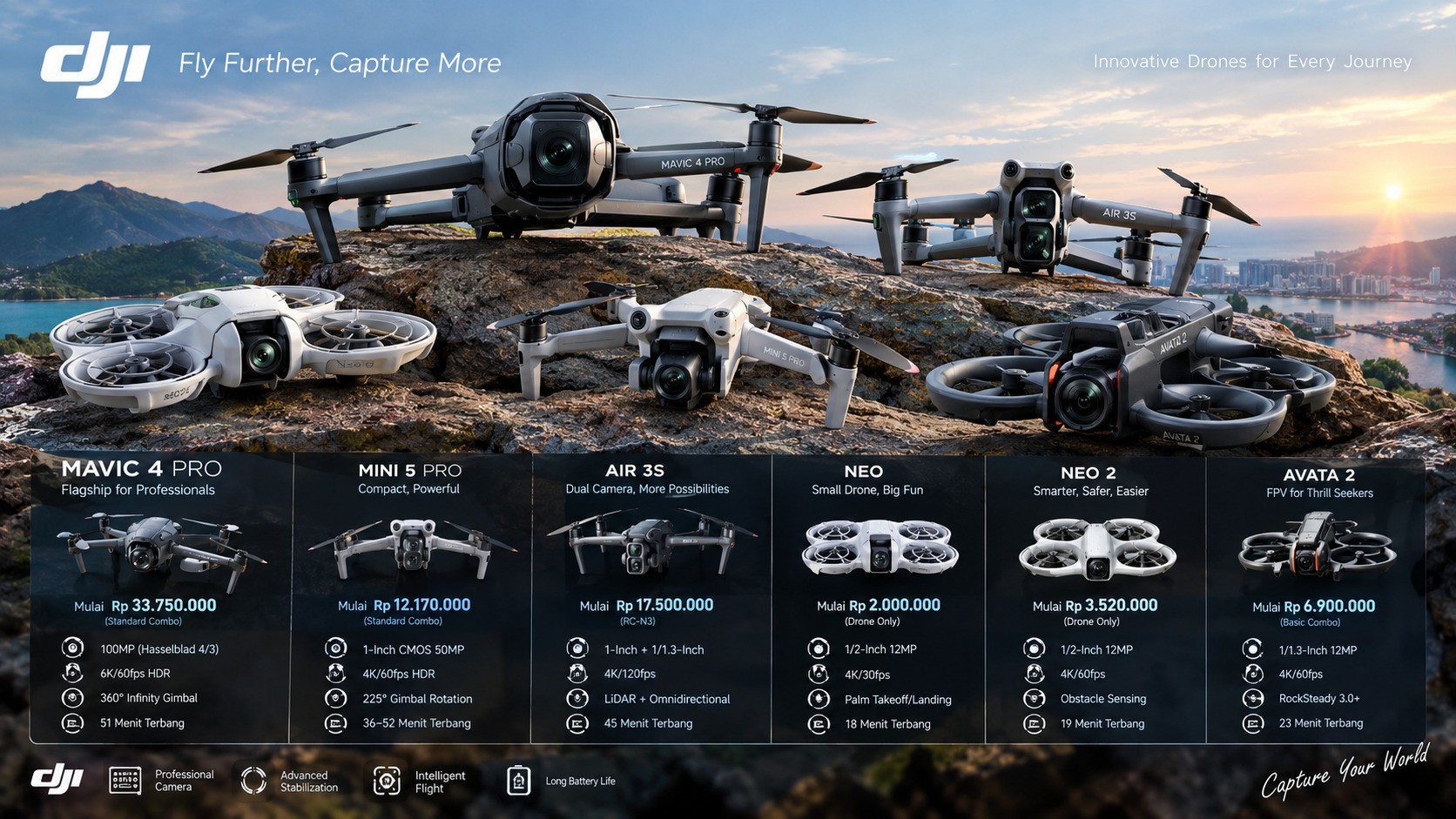 Avata 2, Neo 2 hingga Mavic 4 Pro, Intip Teknologi Drone DJI 2026