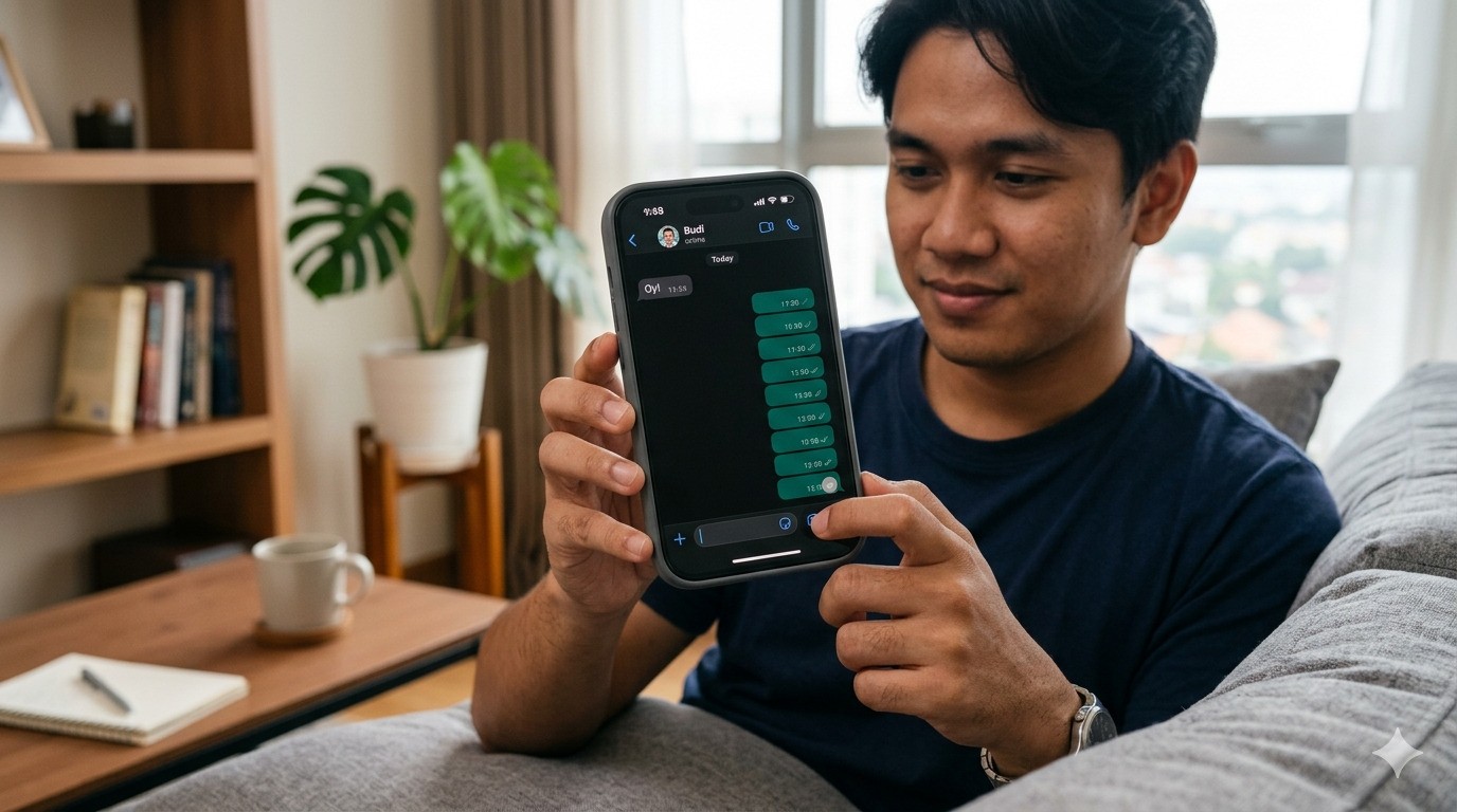Trik Rahasia WhatsApp: Kirim Chat Tanpa Huruf Cuma Sekali Klik!