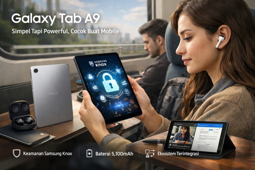 Tablet Simpel Tapi Powerful, Galaxy Tab A9 Cocok Buat Mobile, Ini 3 Keunggulannya