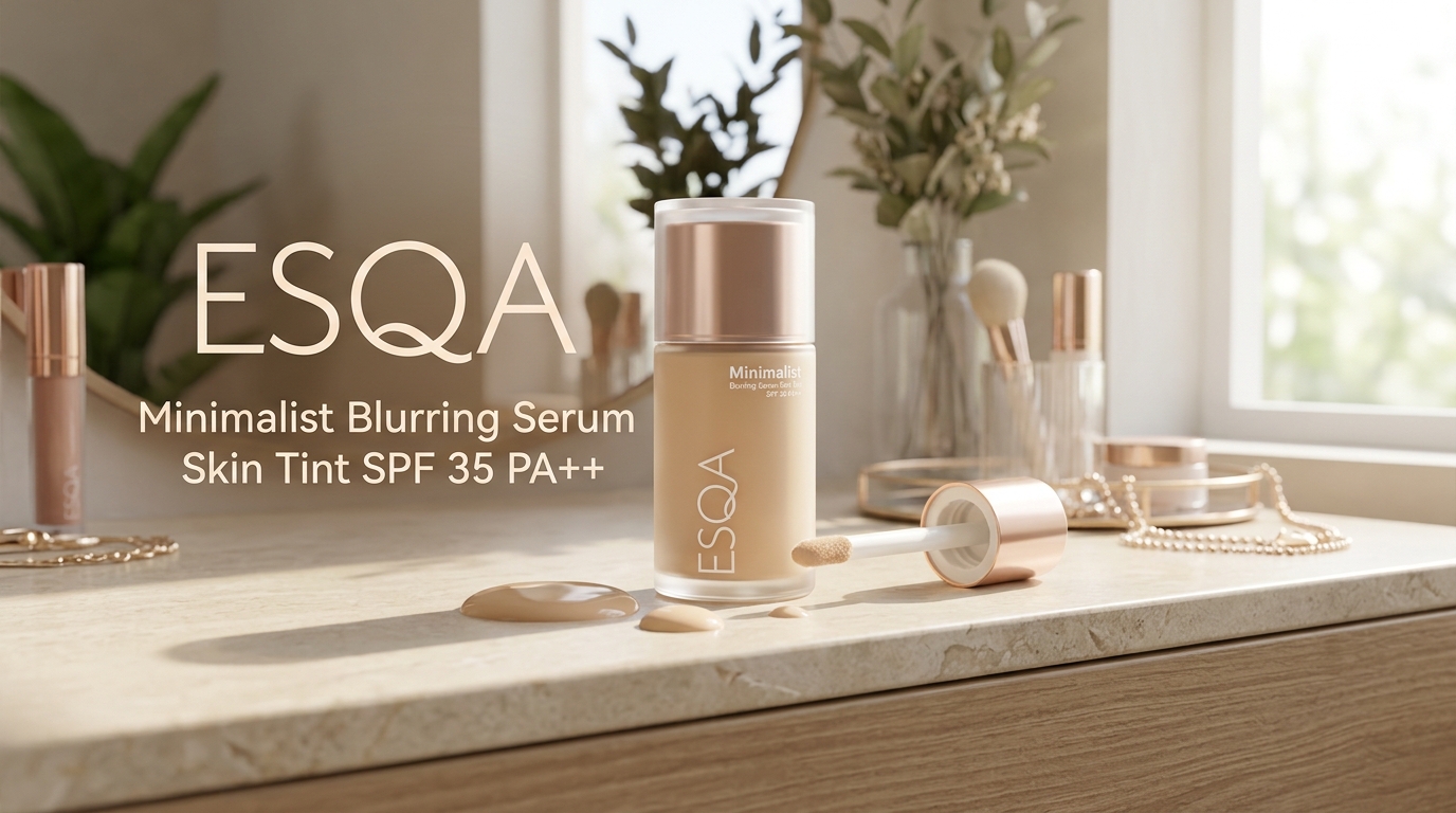 ESQA Minimalist Blurring Serum Skin Tint: Harga, Shade, Kandungan dan Hasilnya