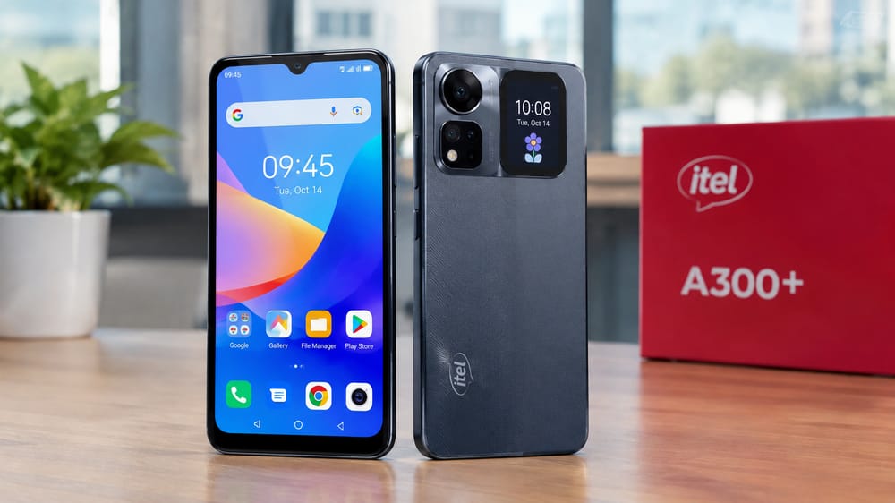 Kenali itel A300+, Smartphone Rp2 Jutaan dengan Layar Belakang Interaktif