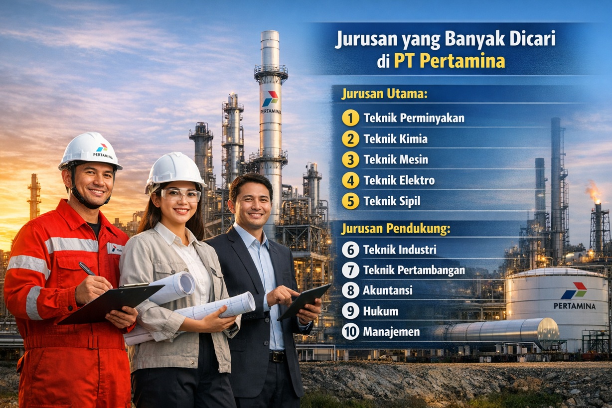 10 Jurusan Kuliah yang Lulusannya Banyak Bekerja di PT Pertamina