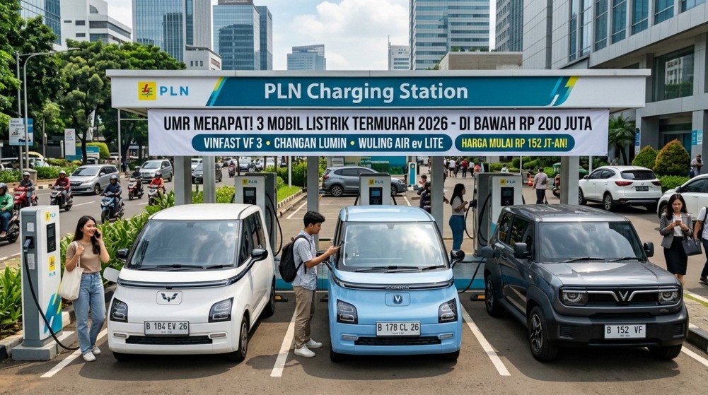 Gaji UMR Merapat! Ini 3 Mobil Listrik Termurah 2026 di Bawah Rp200 Juta