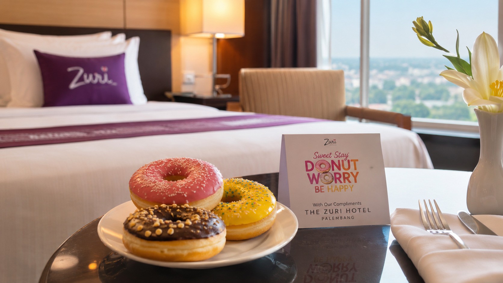Pecinta Staycation Wajib Tahu! Ada Doughnut Gratis di The Zuri Hotel Palembang