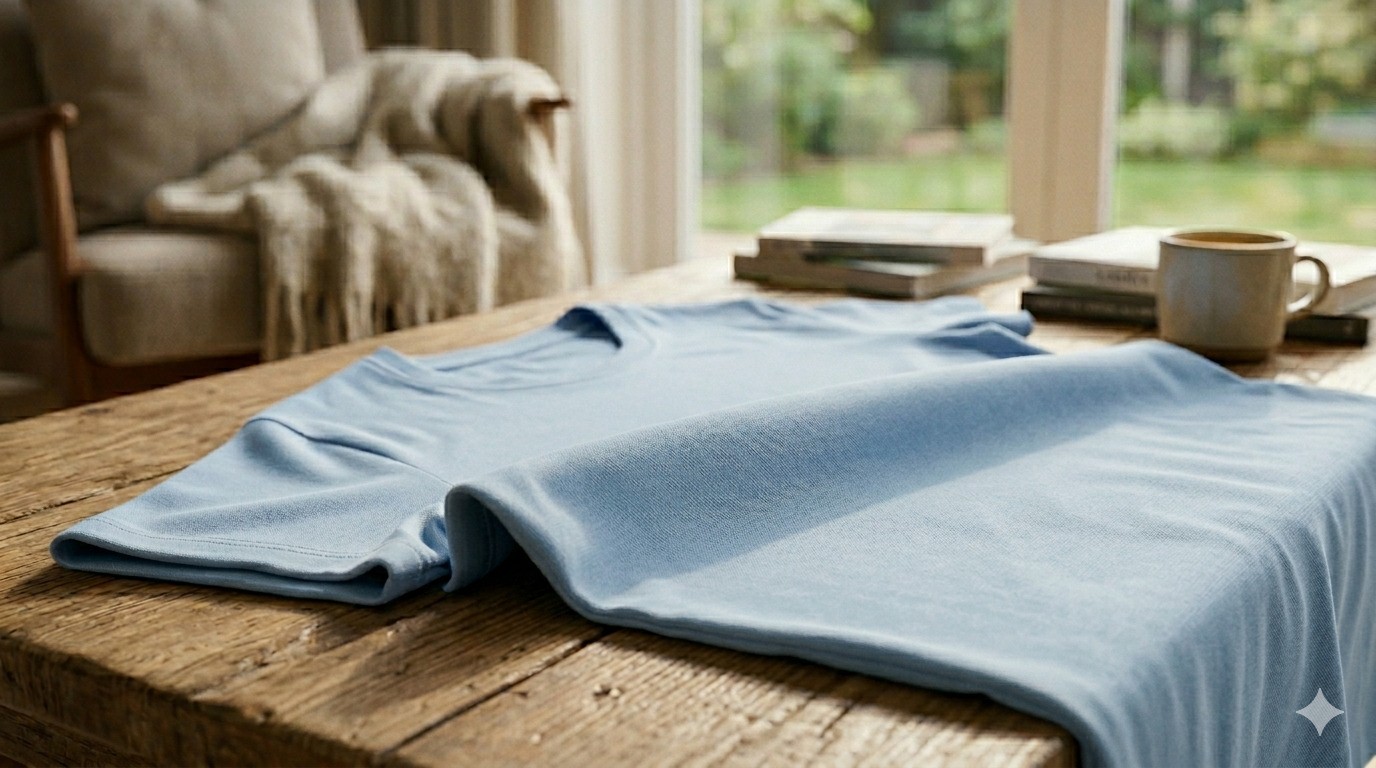 Katun Combed 30s: Pilihan Kaos Minimalis yang Bikin Malas Gerak Makin Estetik