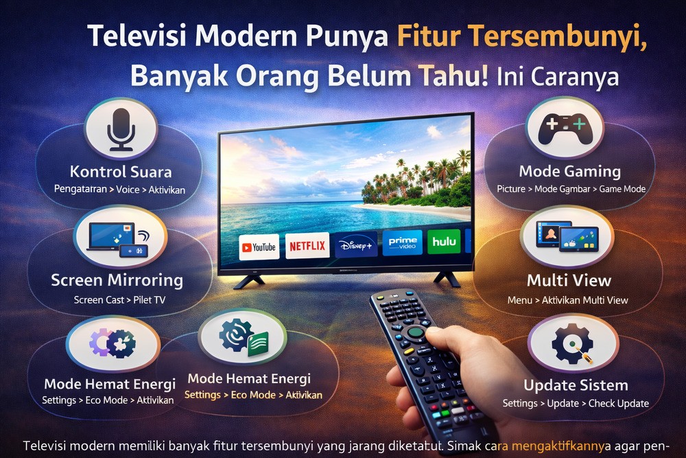 Fitur Rahasia Televisi Modern dan Cara Menggunakannya