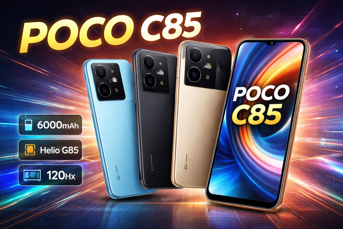 Poco C85 Tawarkan Layar Lebar dan Desain Kekinian