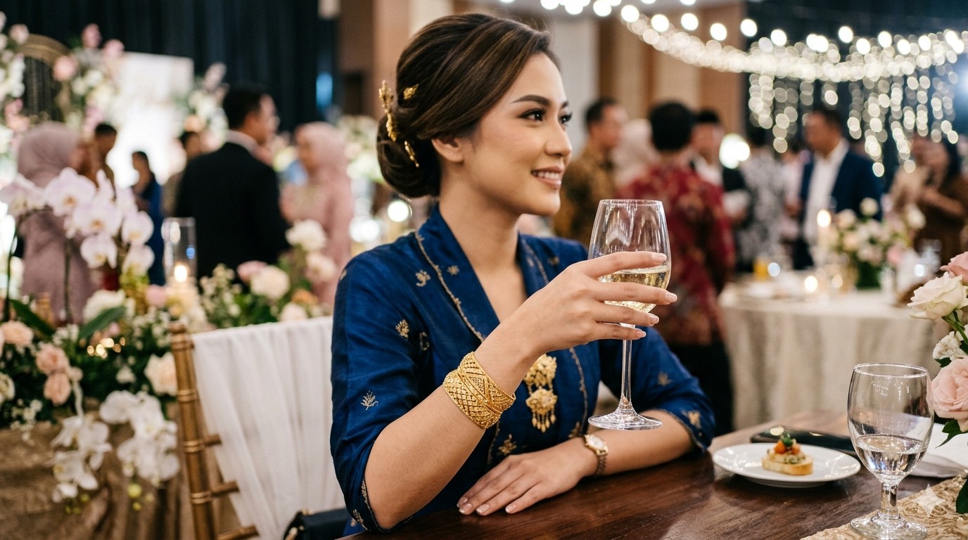 Cantik Gak Harus Berat! Gelang Emas Hollow Jadi Primadona Pesta 2026