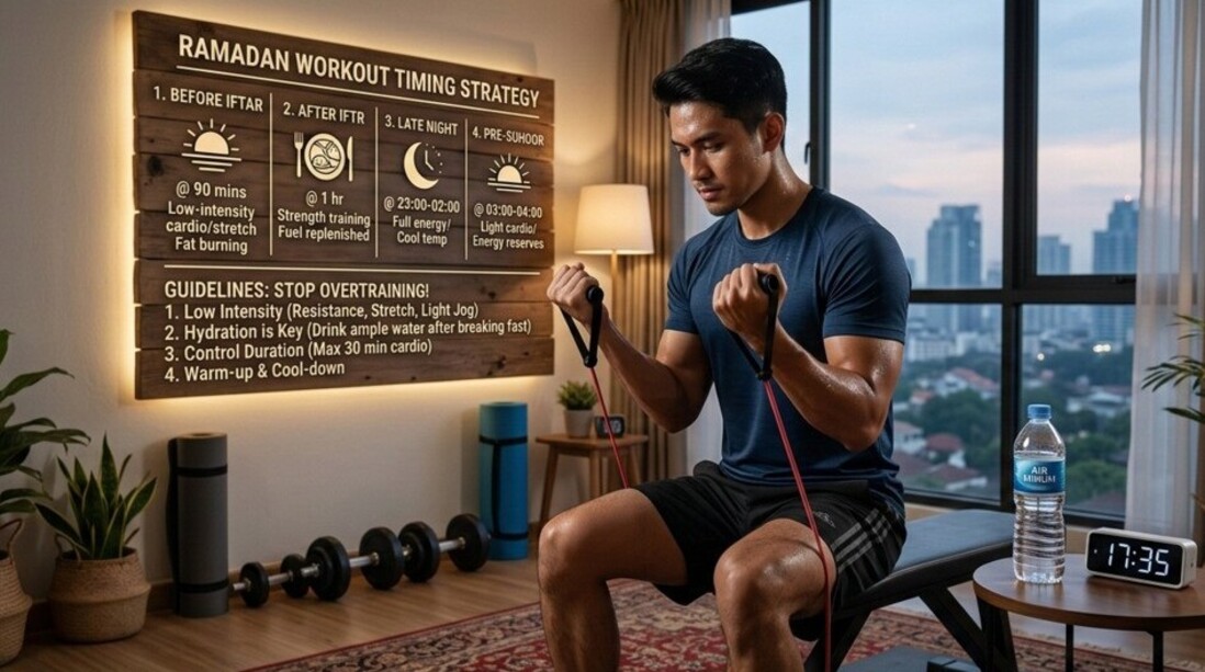 Setop Overtraining! Ini Timing yang Paling Efektif dan Aman Selama Ramadan