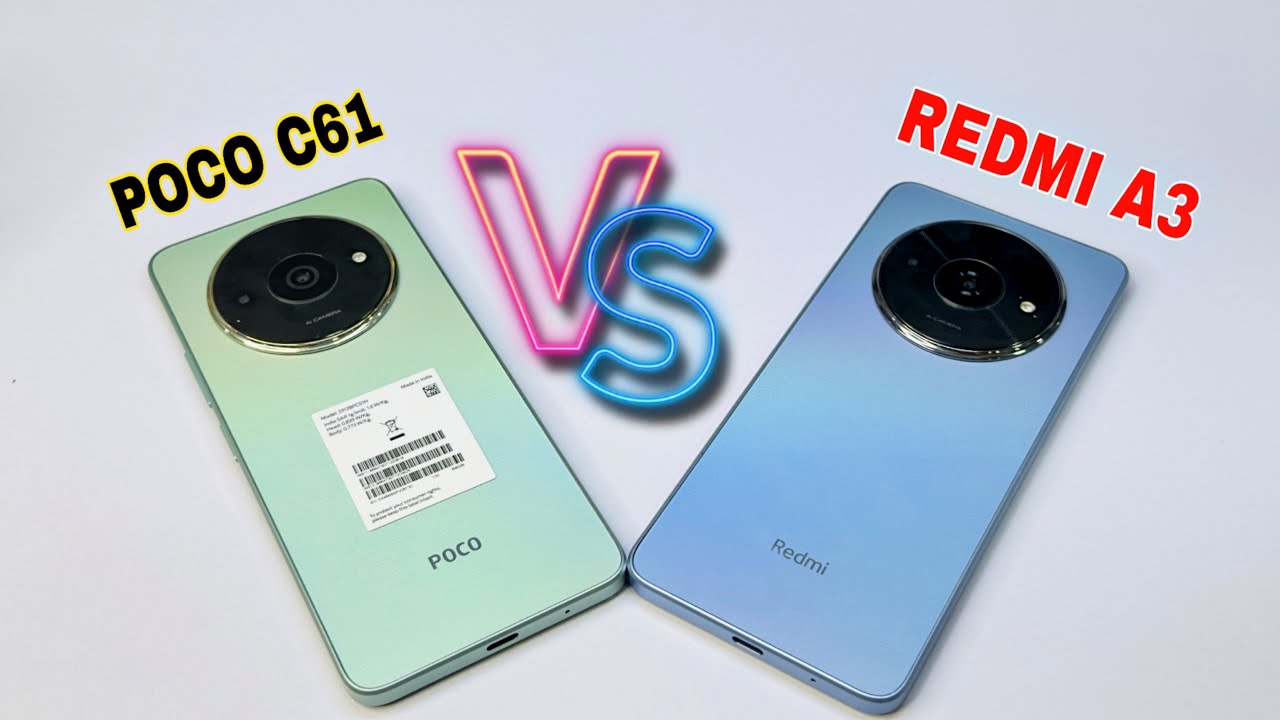 Upin-Ipin-nya Xiaomi! POCO C61 vs Redmi A3, HP Entry-Level dengan Desain dan Spek Kembar Seiras 