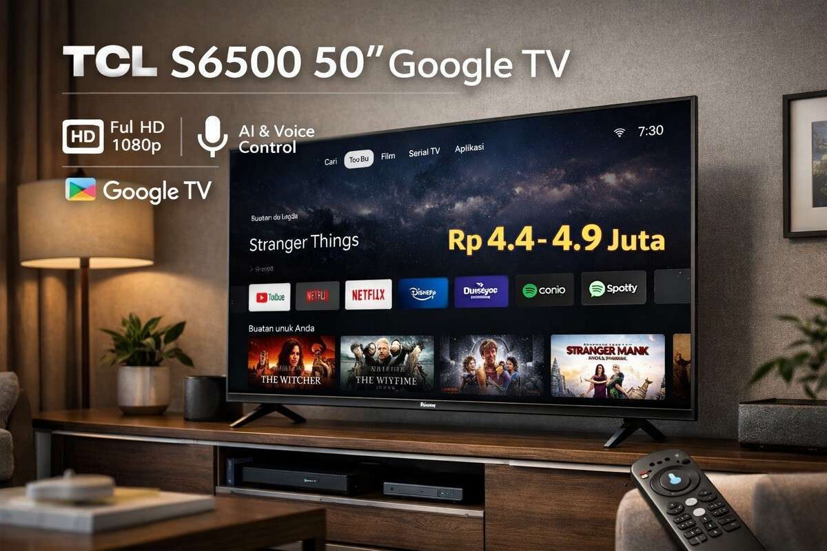 Harga Terbaru Smart TV TCL S6500 50 Inch Google TV, Masih Worth It Tahun Ini?
