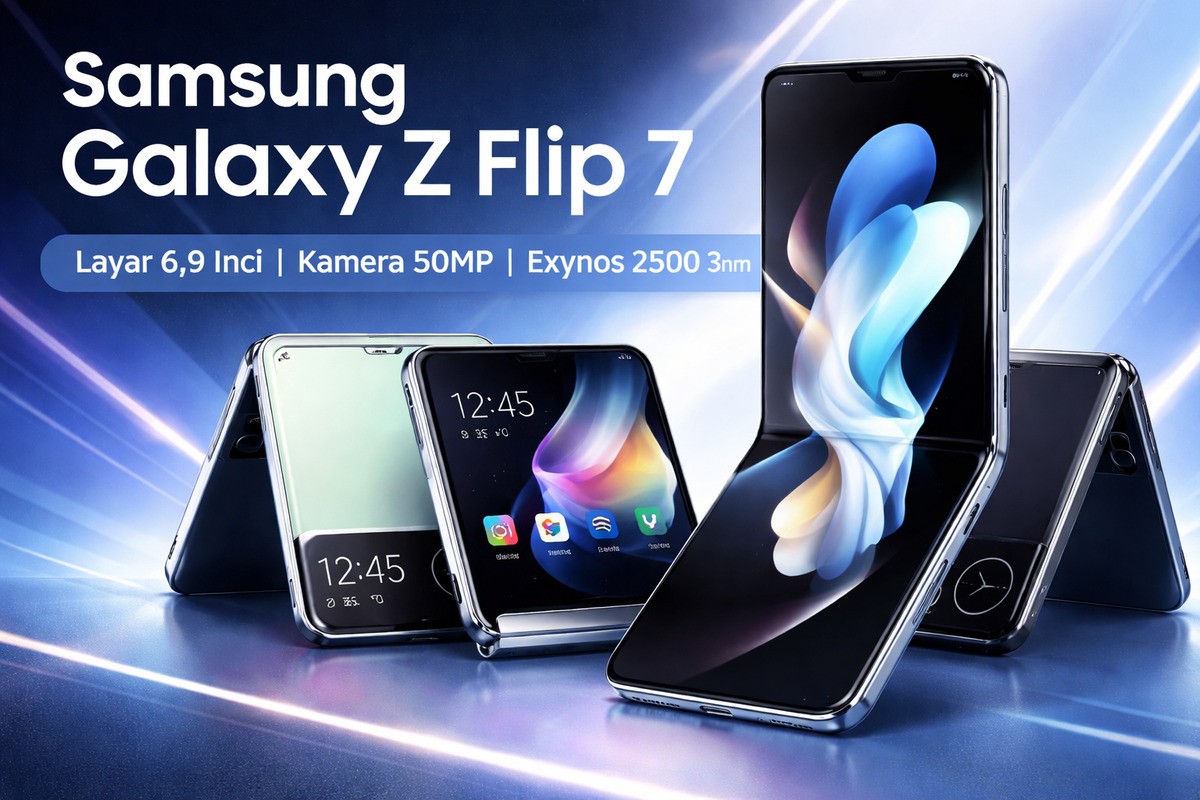 Samsung Galaxy Z Flip 7: HP Lipat Premium dengan Layar 120Hz dan Baterai 4300 mAh