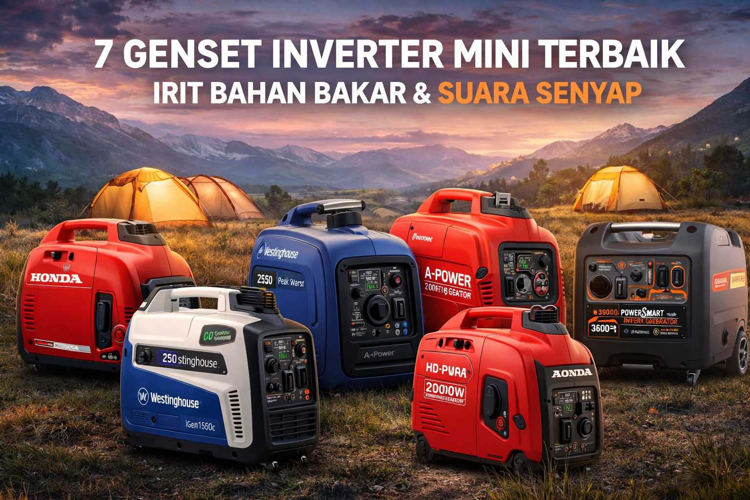 7 Genset Inverter Mini Terbaik 2026, Irit BBM dan Suara Super Senyap