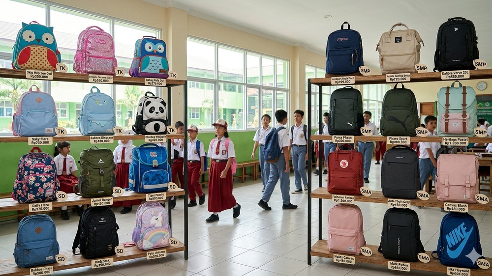 Tampil Beda di Koridor Sekolah: Pilihan Tas dari TK hingga SMA!