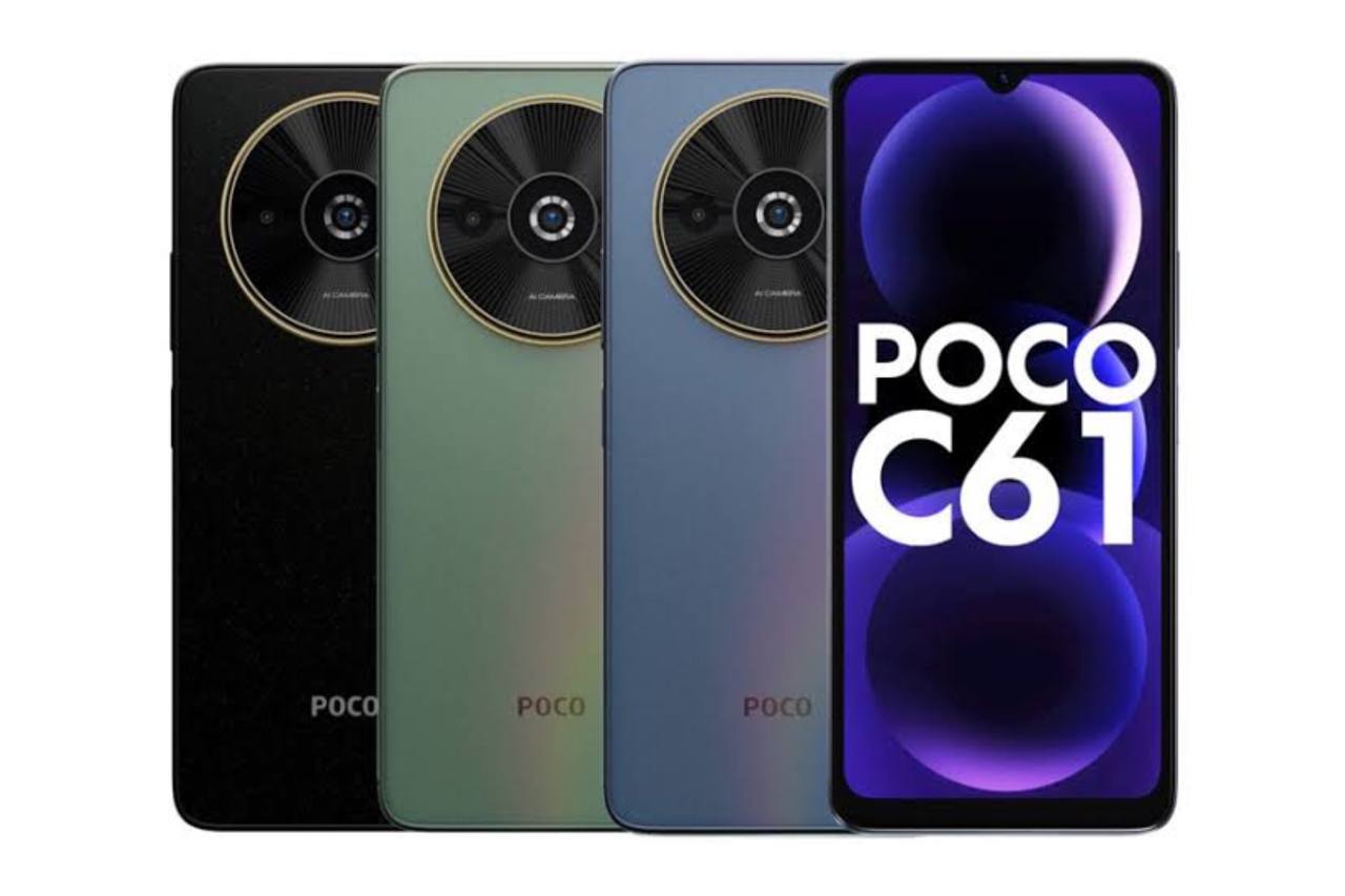 POCO C61 Resmi Rilis! HP 1 Jutaan dengan Desain Modern Layaknya HP Flagship, Begini Spesifikasinya