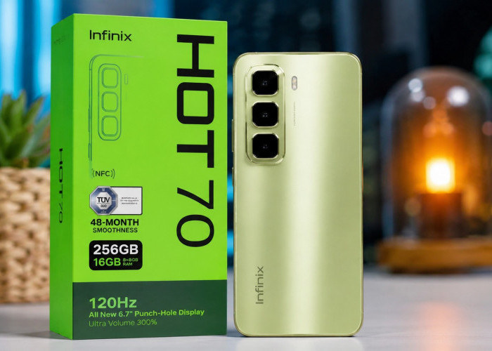 Infinix HOT 70 Resmi Jadi Penantang Baru HP 2 Jutaan, Baterai 6.000 mAh Jadi Andalan