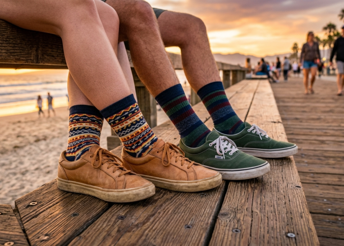 Jangan Sembunyikan Kakimu! Saatnya Kaos Kaki Bermotif Ambil Alih Panggung Jalanan