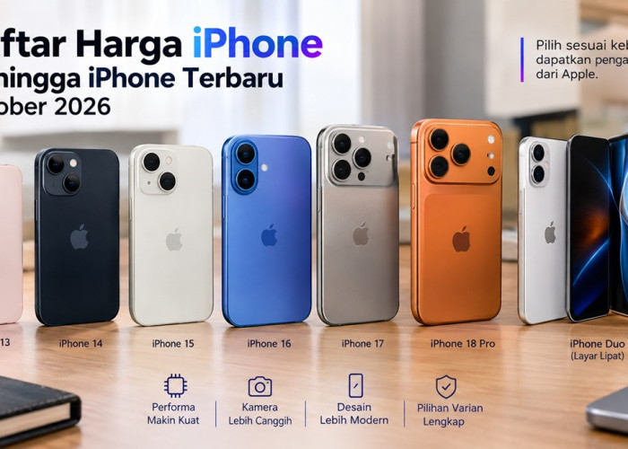 Daftar Harga iPhone 13 hingga iPhone Terbaru Oktober 2026, Simak Pilihan Model dan Spesifikasinya