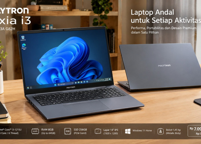 Harga Rp7 Jutaan, POLYTRON Luxia i3 Bawa Intel Core i3 Generasi ke-12