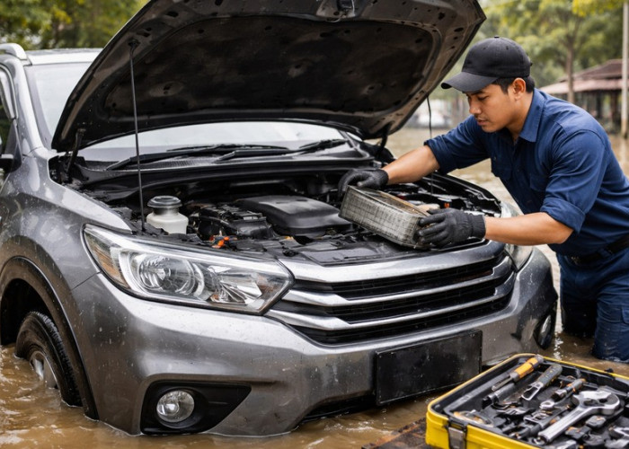 Wajib Tahu! Cara Menyelamatkan Mobil Setelah Dipakai Saat Banjir