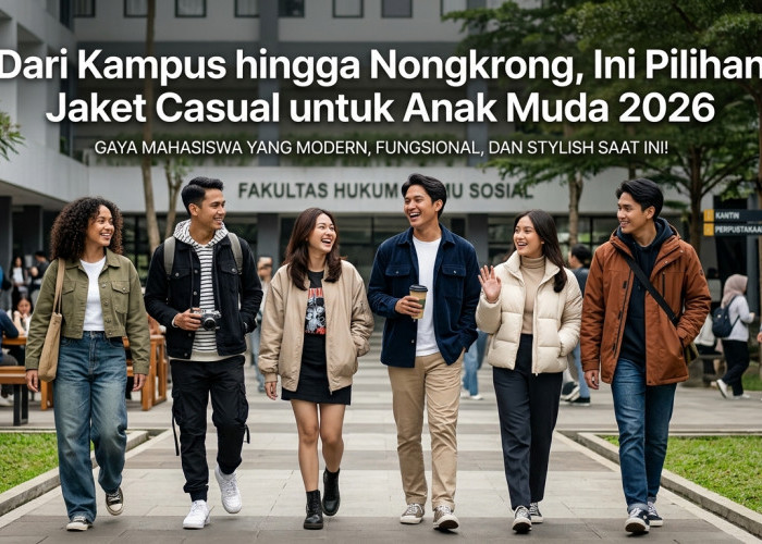 Dari Kampus hingga Nongkrong, Ini Pilihan Jaket Casual untuk Anak Muda 2026