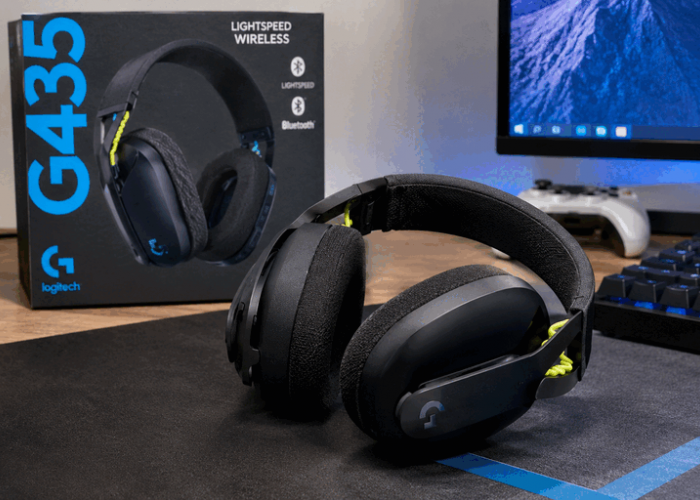 Logitech G435 Wireless, Headset Gaming Ringan dengan Koneksi Bluetooth dan LIGHTSPEED