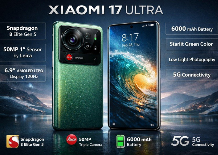 Bocoran Spesifikasi Xiaomi 17 Ultra, Baterai Jumbo dan Kamera Gahar, Kapan Rilis di Indonesia?