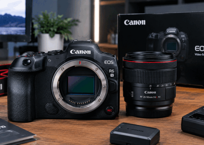 Canon EOS R6 V Hadir dengan Video 7K RAW, Sensor Full-Frame 32,5 MP, dan Kipas Pendingin Internal