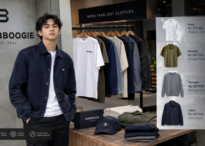 Baju Bombboogie Tawarkan Gaya Kasual Modern, Ini Kisaran Harga dan Spesifikasinya